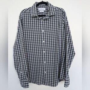 Mizzen+Main Leeward Large Trim Fit Checkered Wrinkle Resistant Performance Shirt
